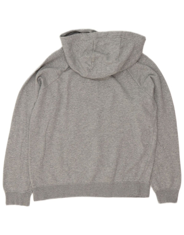 Nike Womens Hoodie Jumper UK 14 Médio Cinza Algodão