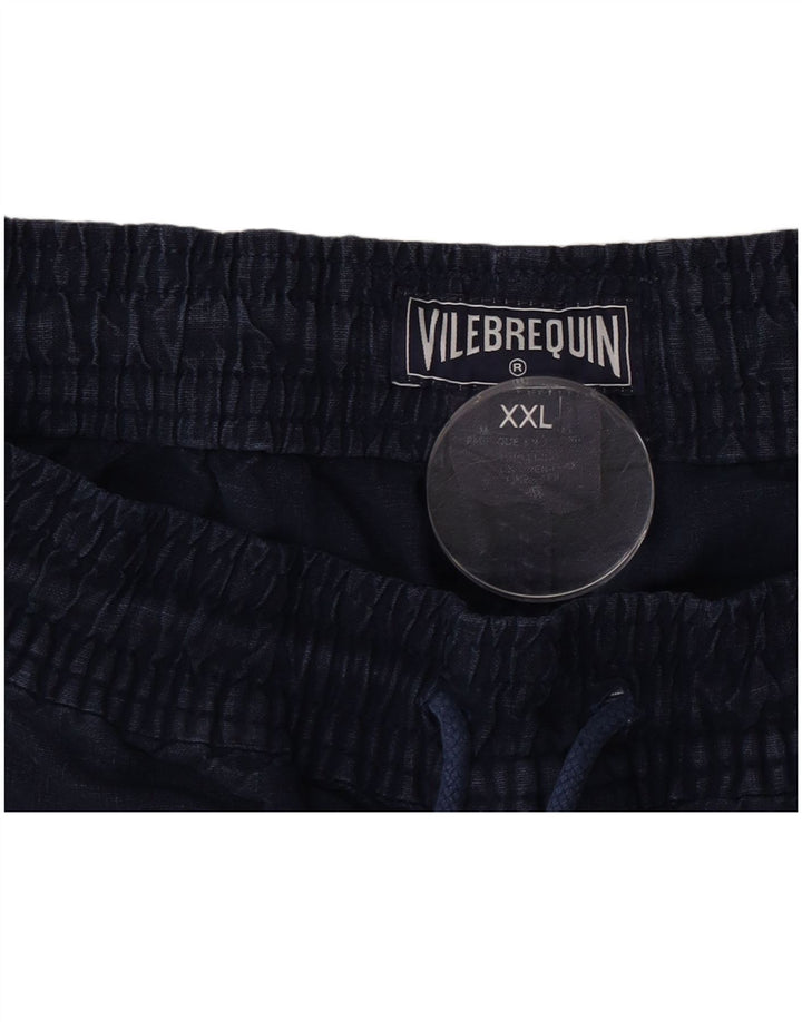 Shorts cargo masculino Vilebrequin 2XL W42 azul marinho