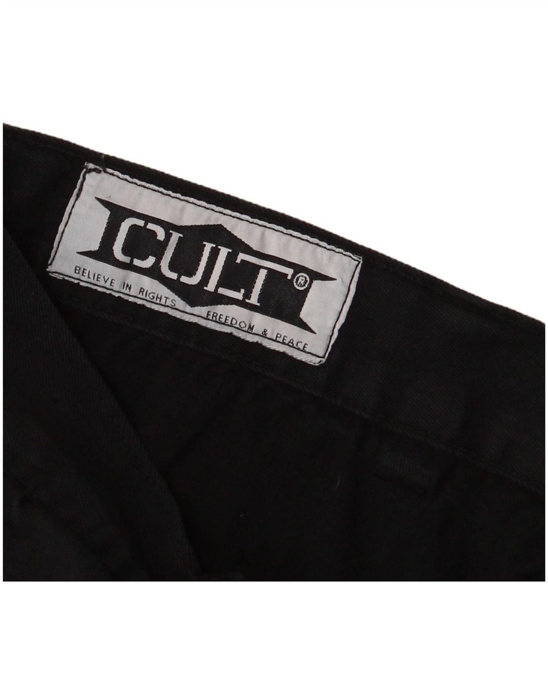 Shorts cargo masculino vintage W34 grande preto