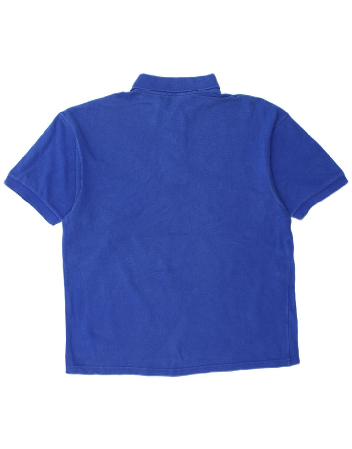 Camisa polo masculina FRED PERRY algodão azul médio