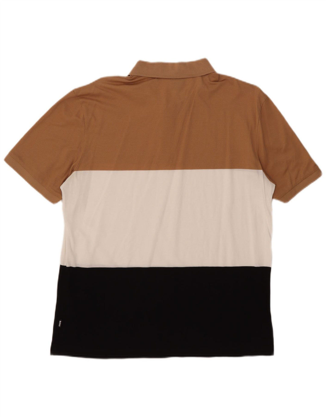 Camisa polo masculina Hugo Boss grande algodão colorblock multicolorido