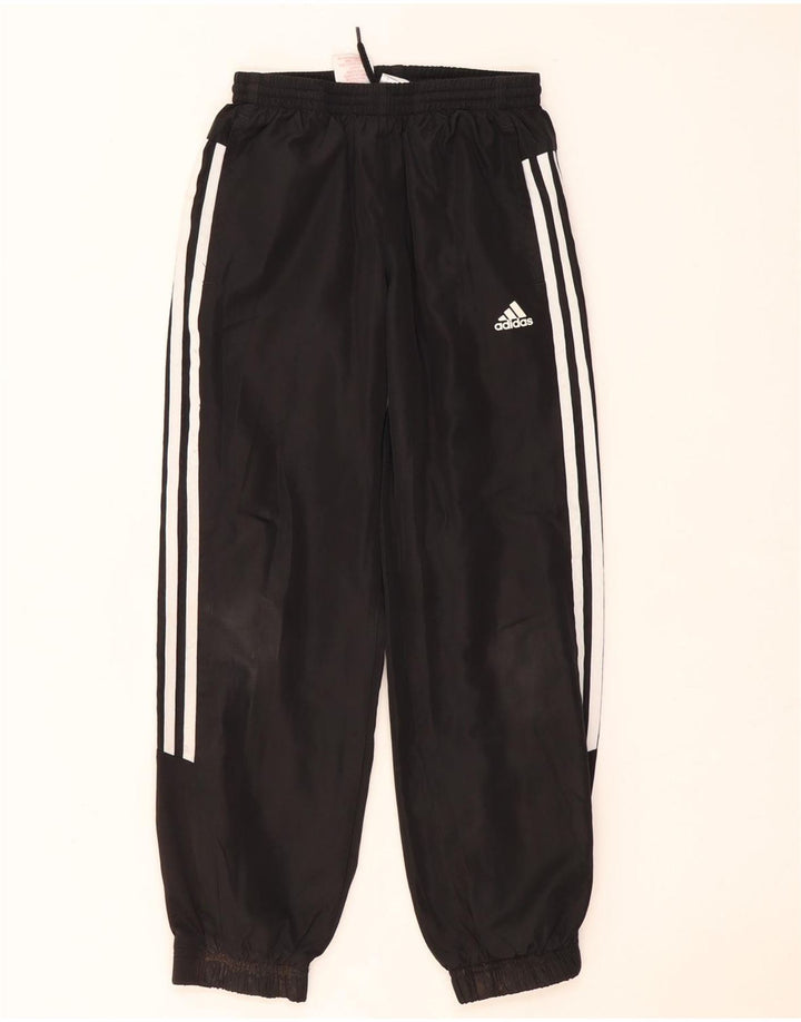 Adidas meninos calças de treino joggers 9-10 anos preto poliéster