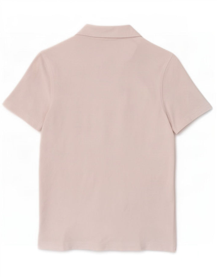 Camisa polo masculina K-Way de algodão branco médio