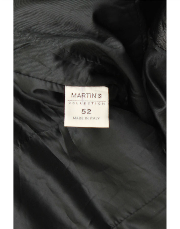 Casaco de couro masculino MARTIN'S IT 52 XL couro preto