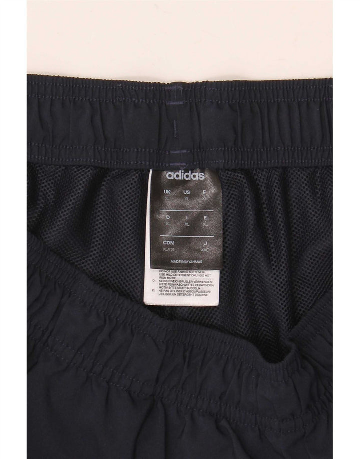 Shorts esportivos masculinos Adidas XL azul marinho poliéster