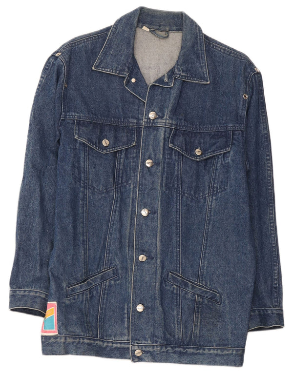 Jaqueta jeans masculina Esprit UK 38 algodão azul médio