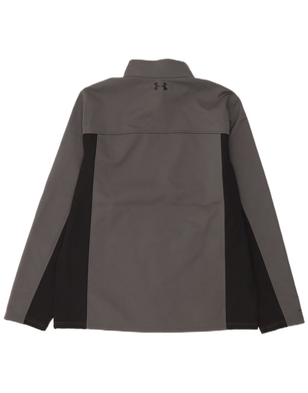 Under Armour Mens Treino Top Jacket XL Poliéster Geométrico Cinza