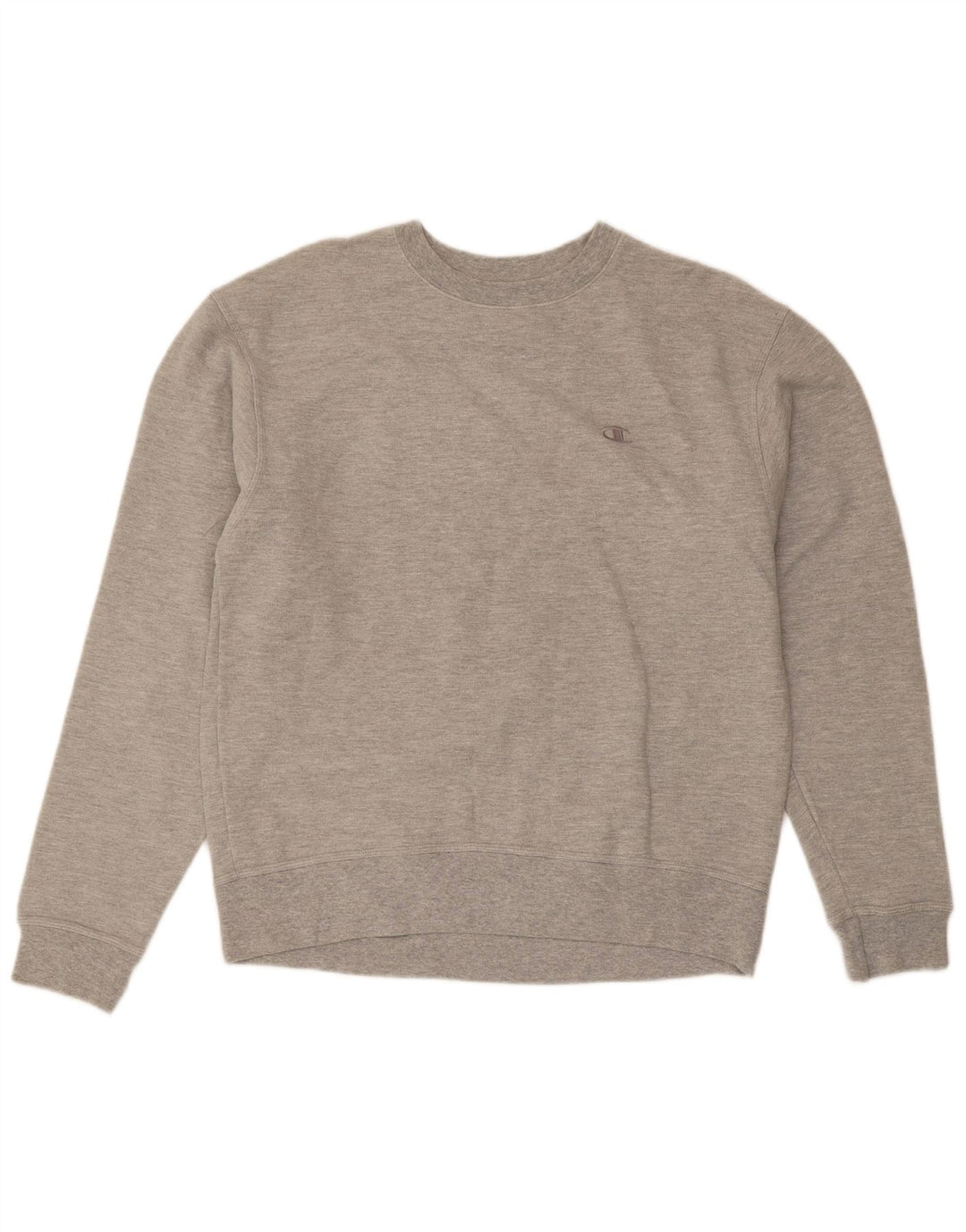 Jumper de moletom masculino Champion Regular Fit algodão cinza médio