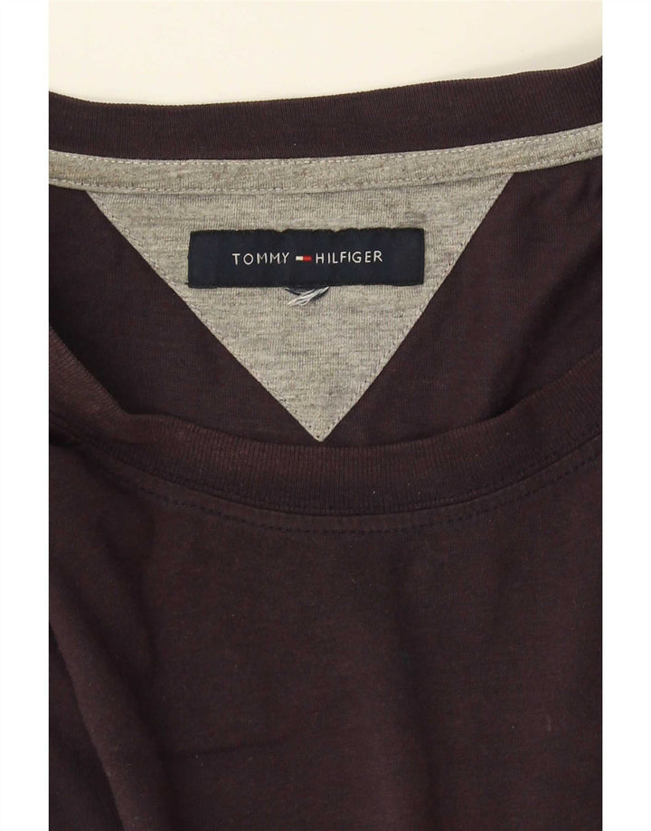 Tommy Hilfiger Camiseta masculina Top Médio Preto