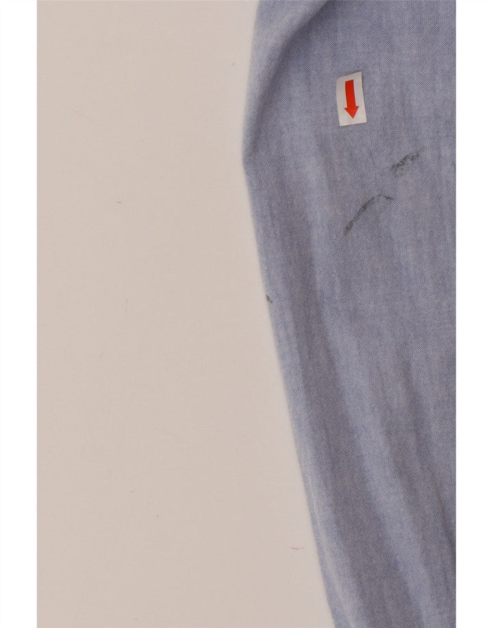Camisa masculina FRENCH CONNECTION algodão azul médio