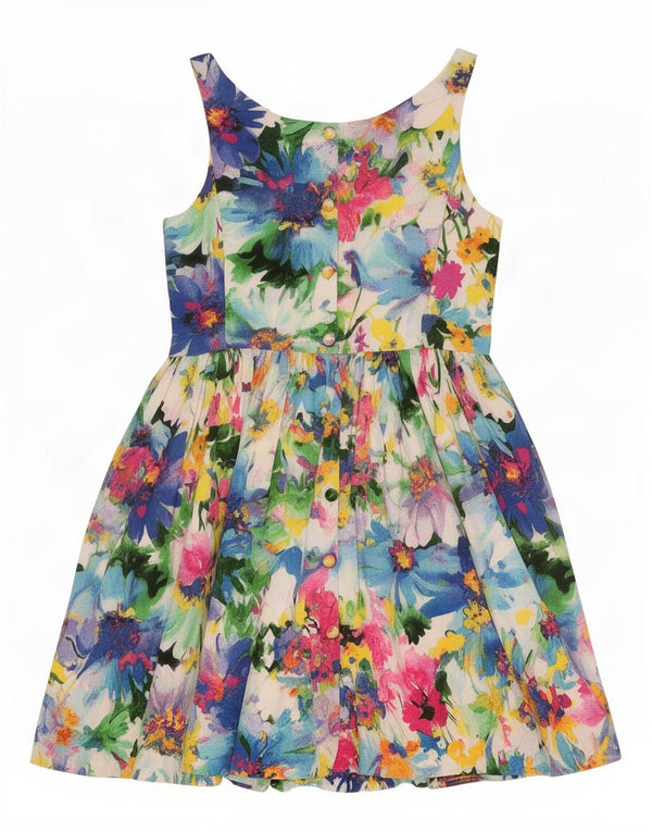 Vestido de verão Polo Ralph Lauren para meninas 11-12 anos algodão floral multicolorido