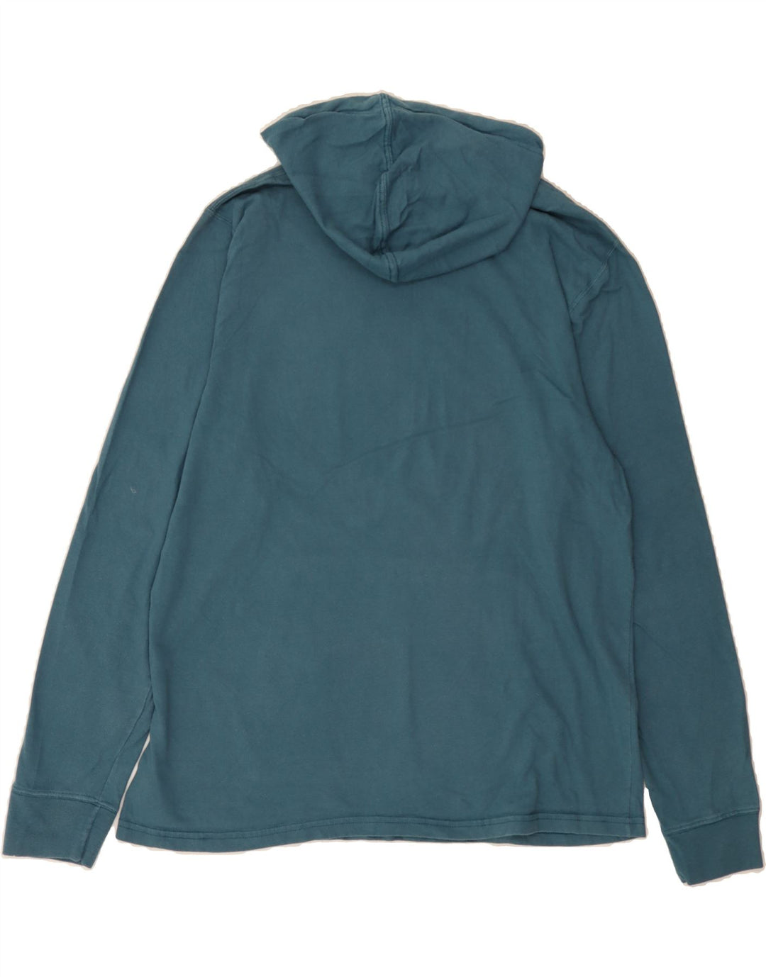 CHAMPION Womens Graphic Hoodie Jumper UK 14 Large Blue Vintage Champion and Second-Hand Champion from Messina Hembry 