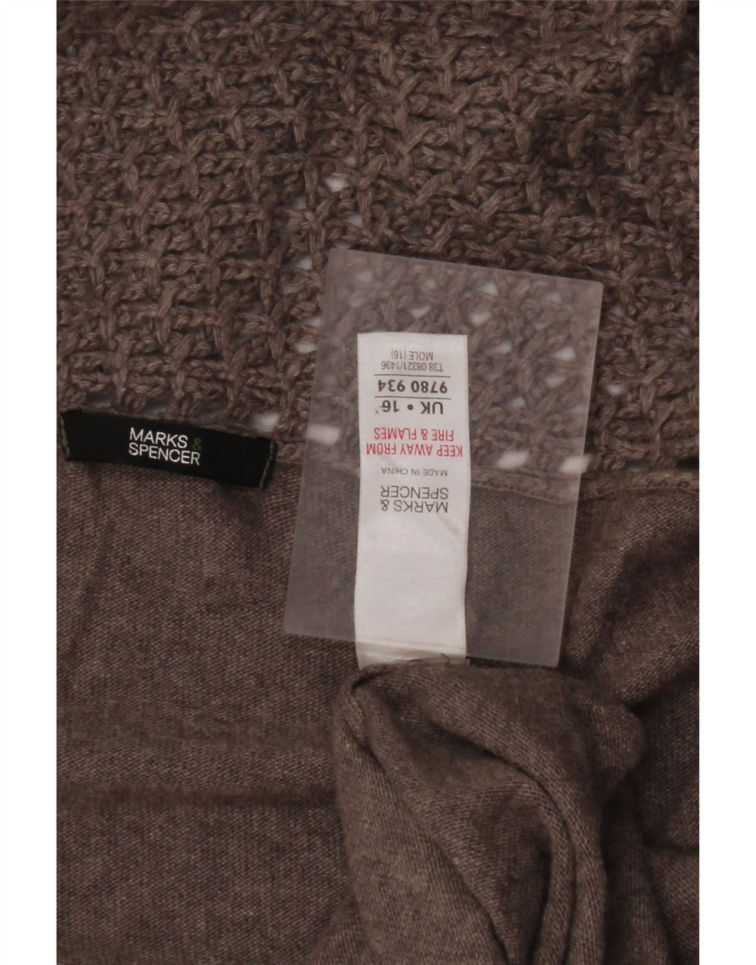 Suéter cardigã feminino assimétrico MARKS & SPENCER Reino Unido 16 grande cinza