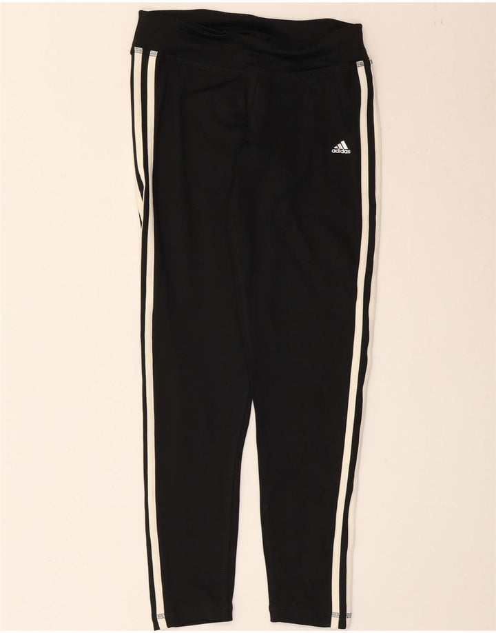 Adidas Womens Climalite Leggings UK 8/10 Pequeno Poliéster Preto