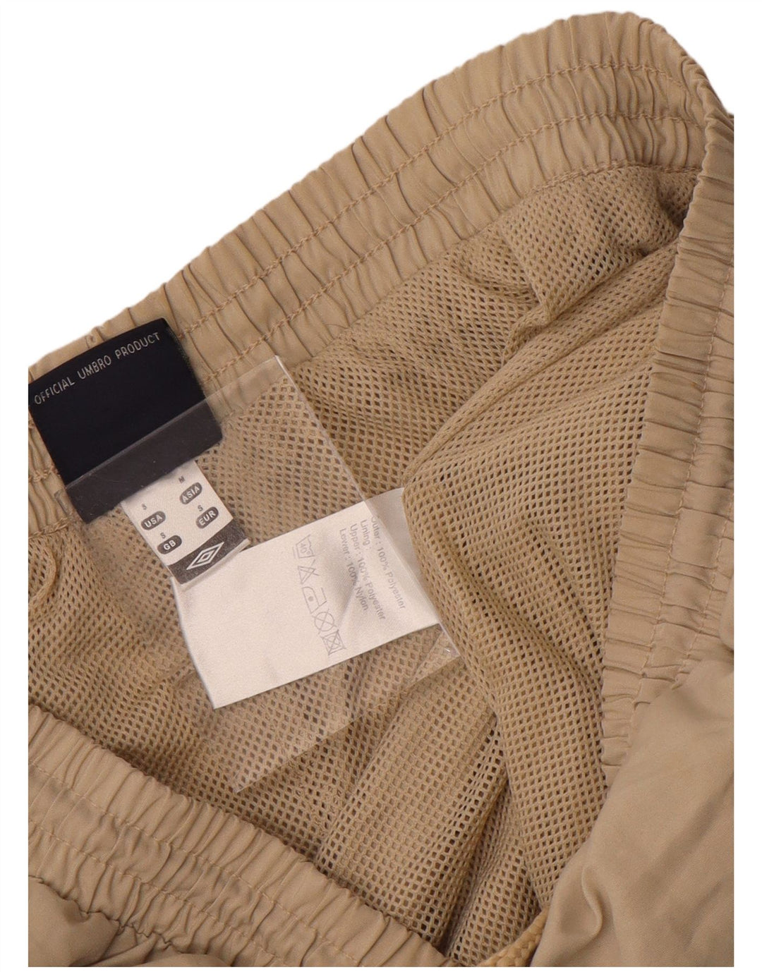 Umbro Mens Graphic Tracksuit Calças Pequenas Poliéster Bege