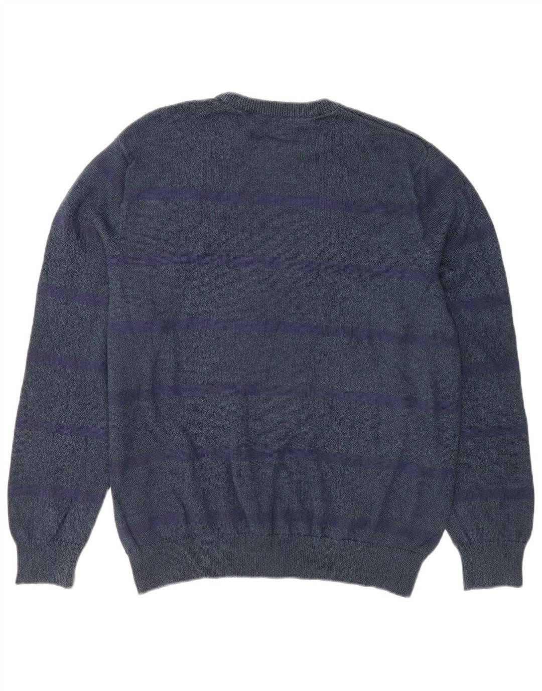 Suéter masculino Chaps com gola redonda XL azul marinho algodão