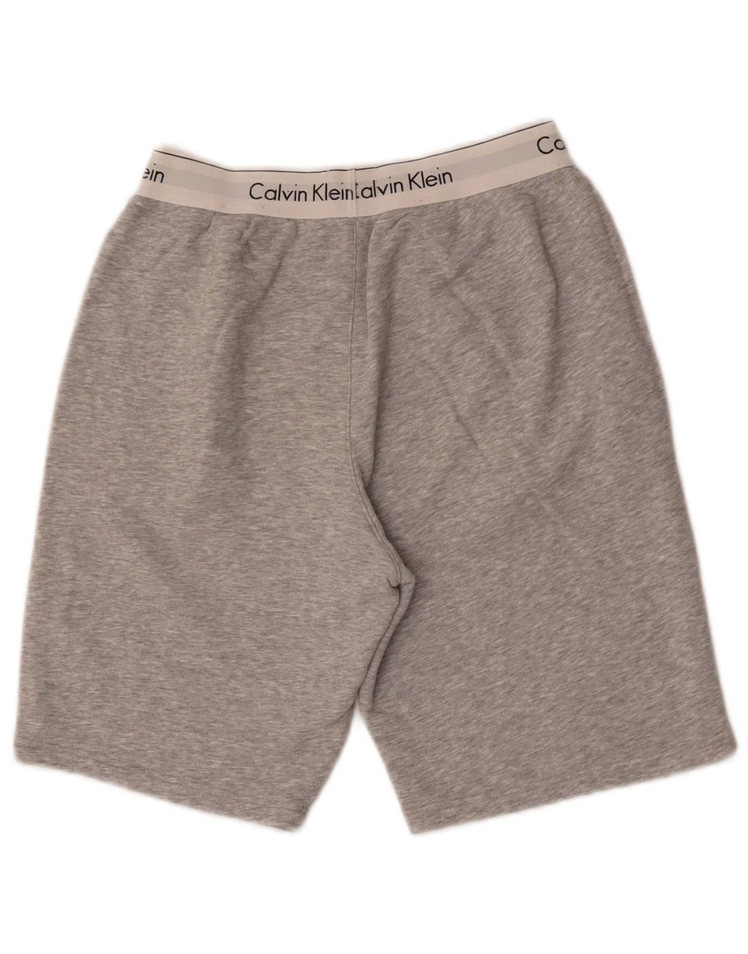 Shorts esportivos gráficos masculinos Calvin Klein pequeno algodão cinza