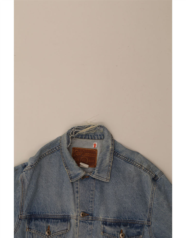 Jaqueta jeans masculina ROY ROGERS Reino Unido 38 azul médio