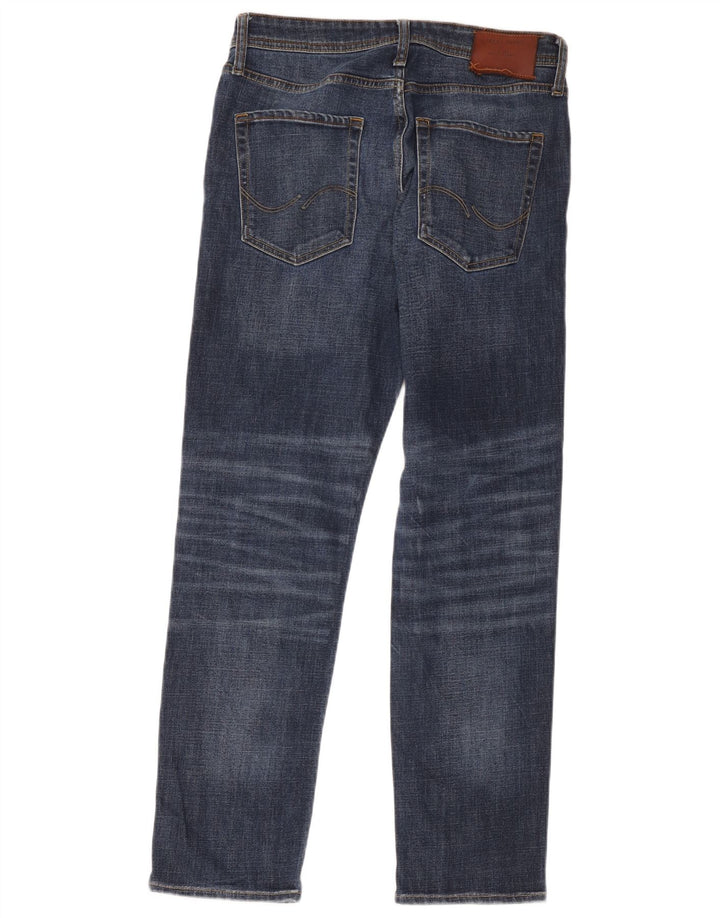 Jeans retos masculinos Jack & Jones W30 L32 algodão azul
