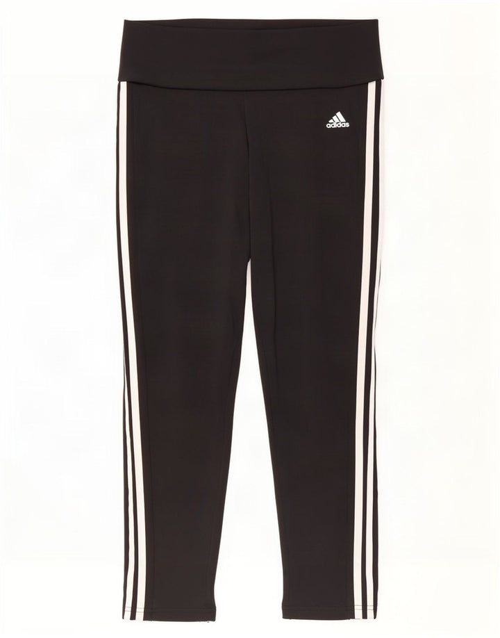 Leggings Adidas Aeroready Femininas UK 16/18 Grande Poliéster Preto