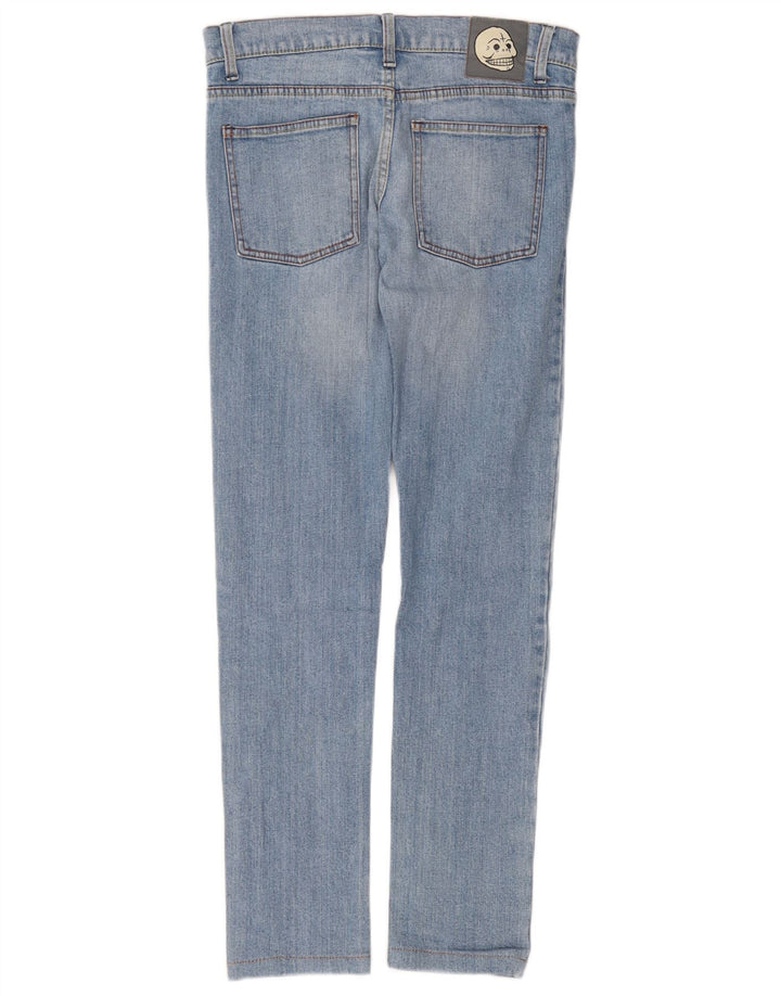 Jeans justos femininos baratos de segunda-feira W28 L32 algodão azul