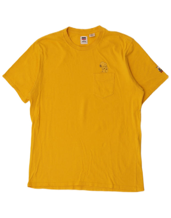 Camiseta masculina Levi's Peanuts Top Amarelo Médio