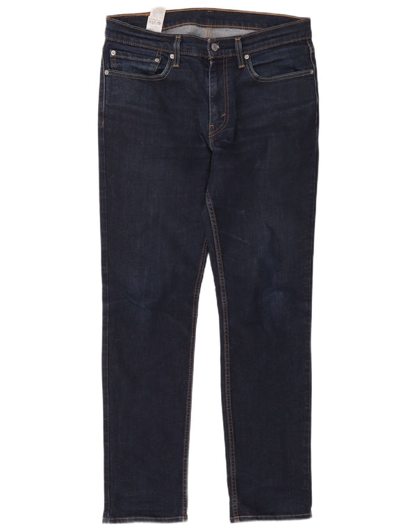 Levi's Masculino 511 Slim Jeans W34 L34 Azul Marinho Algodão