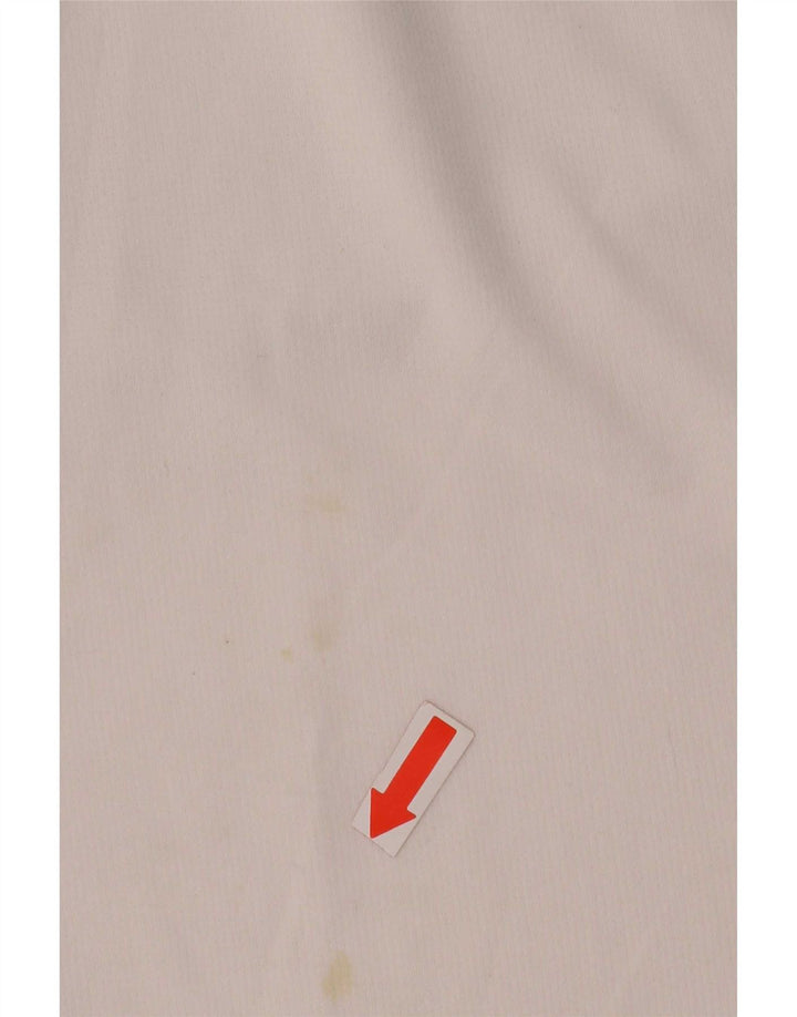 Top masculino Ellesse manga longa pequeno poliéster colorido branco