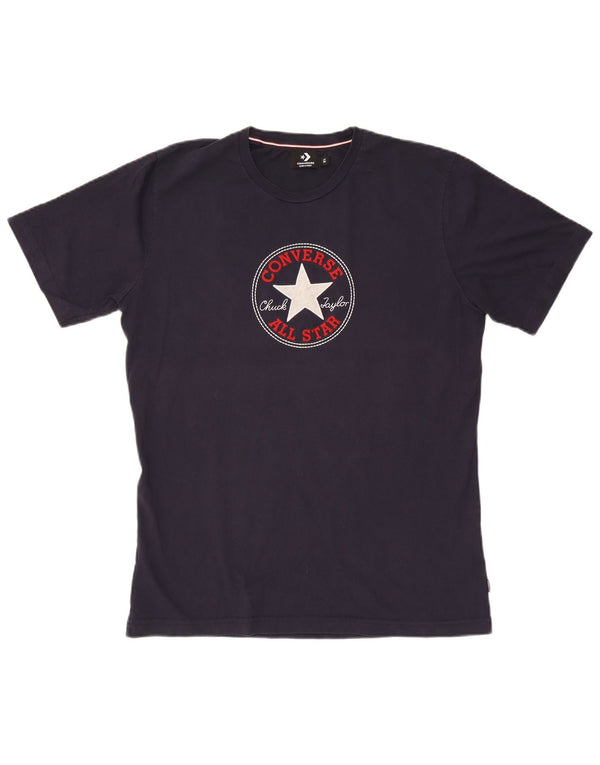 Camiseta Converse Mens Chuck Taylor Graphic Top XL Azul Marinho Algodão