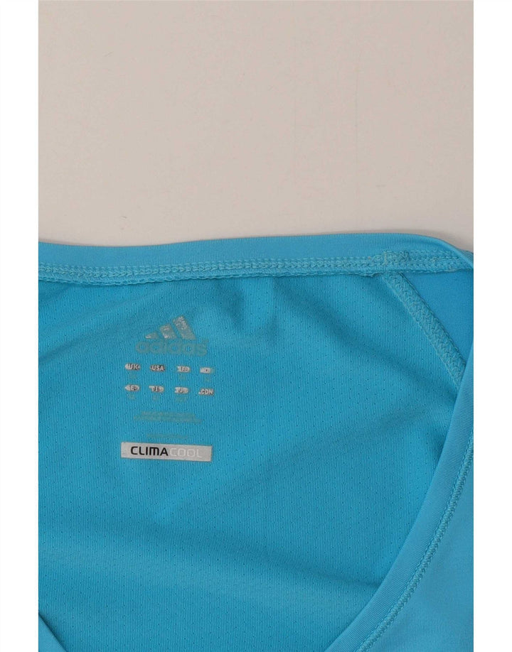 Camiseta Adidas Climacool Feminina Top UK 16 Grande Azul