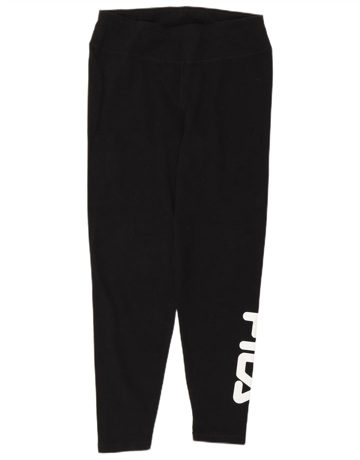Leggings femininos FILA Graphic UK 14 médio algodão preto