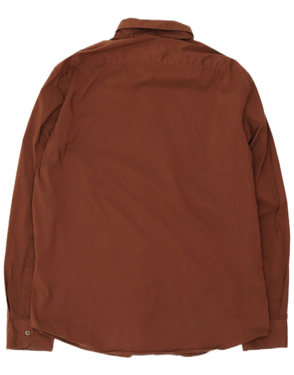 Camisa masculina Trussardi XL algodão marrom