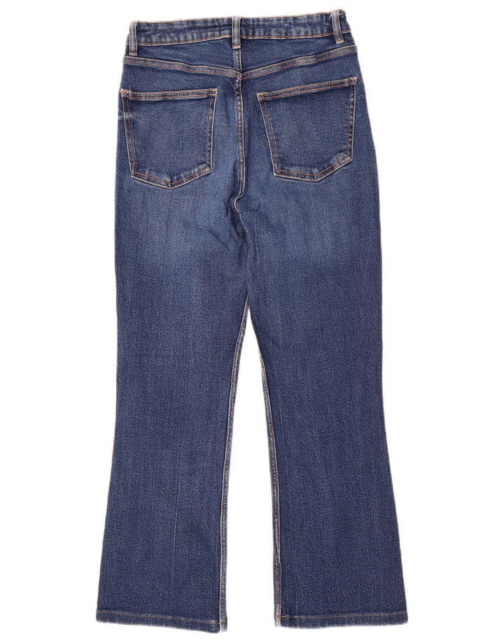 Calça jeans feminina Zara Bootcut EU 38 pequena W28 L26 azul