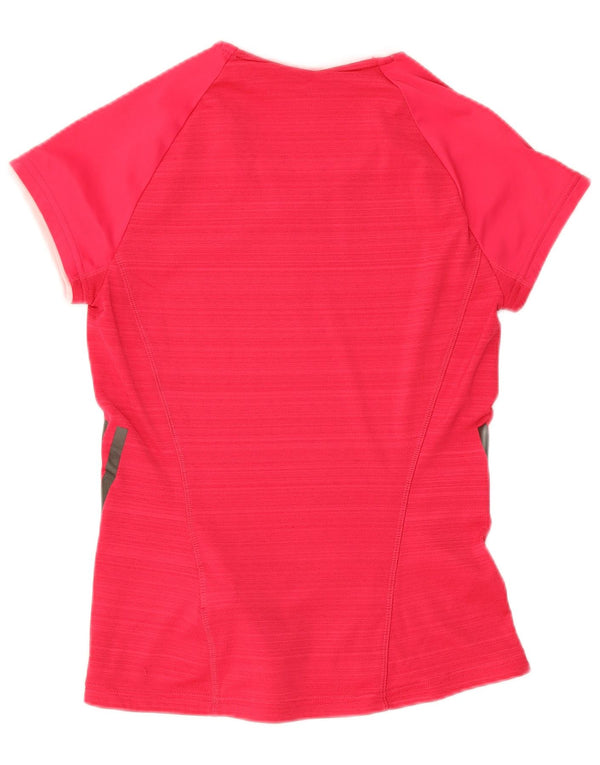 Camiseta Adidas Climacool Feminina Top UK 4/6 XS Rosa Poliéster