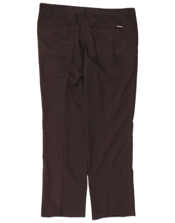 Adidas Mens Adizero Straight Chino Calças W38 L32 Poliéster Preto