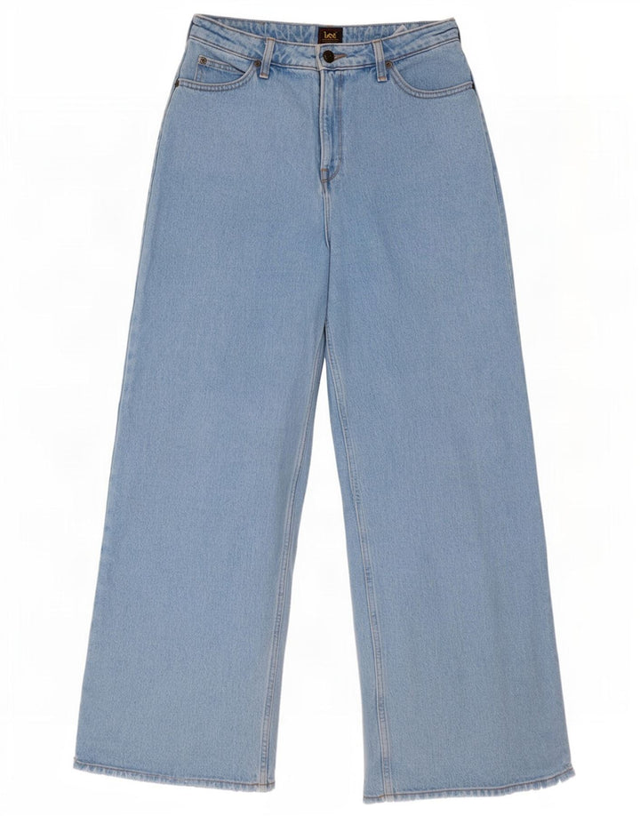 Lee Womens Stella Wide Leg Jeans W29 L31 Azul Algodão