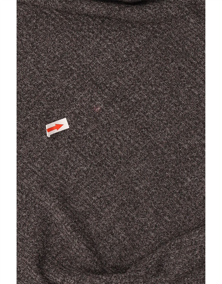 Vestido feminino de manga comprida Marks & Spencer Reino Unido 12 cinza médio manchado