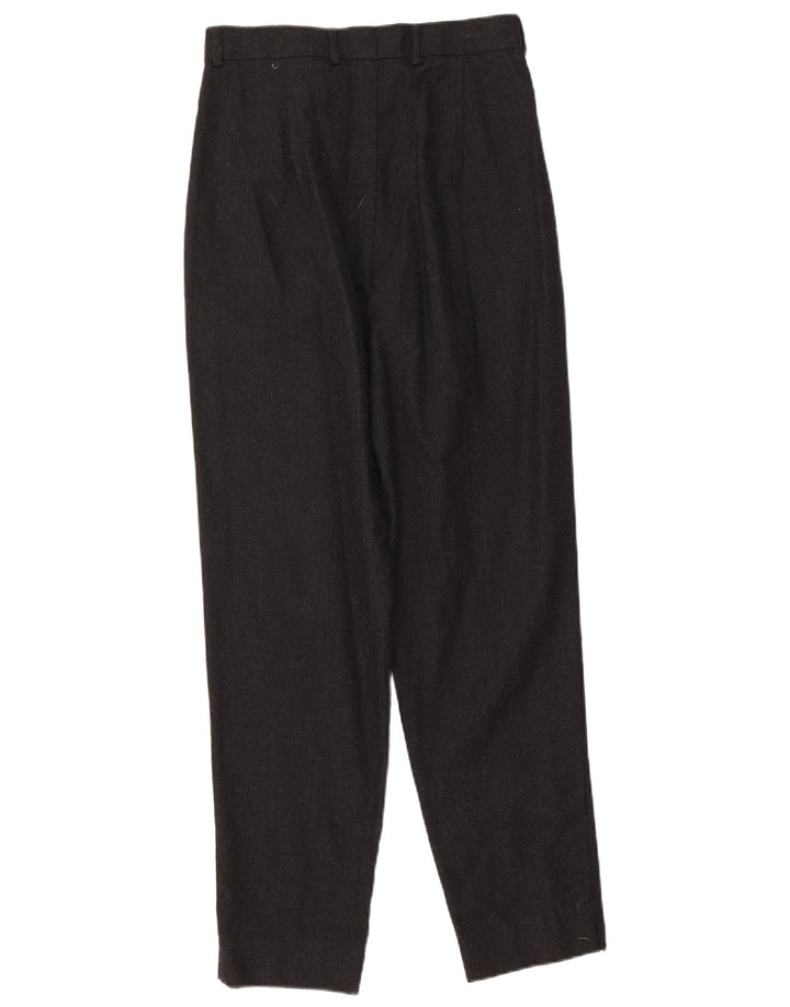 Calça de terno feminina Balloon IT 42 médio W27 L28 lã preta
