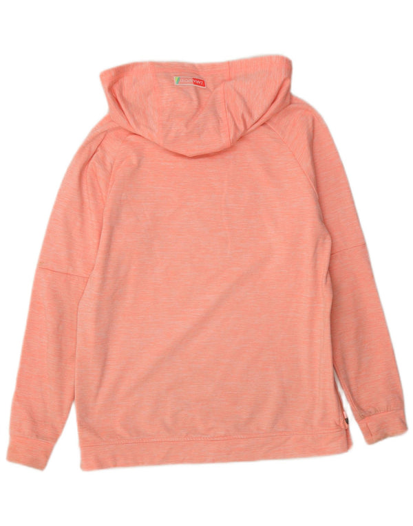 Zara Meninas Hoodie Jumper 11-12 Anos Poliéster Salpicado Rosa