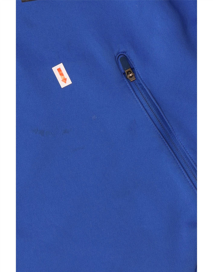 NIKE Meninos Dri Fit Graphic Hoodie Jumper 8-9 Anos Pequeno Azul Poliéster