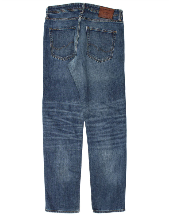 Jack & Jones Masculino Mike Slim Jeans W30 L32 Azul Algodão