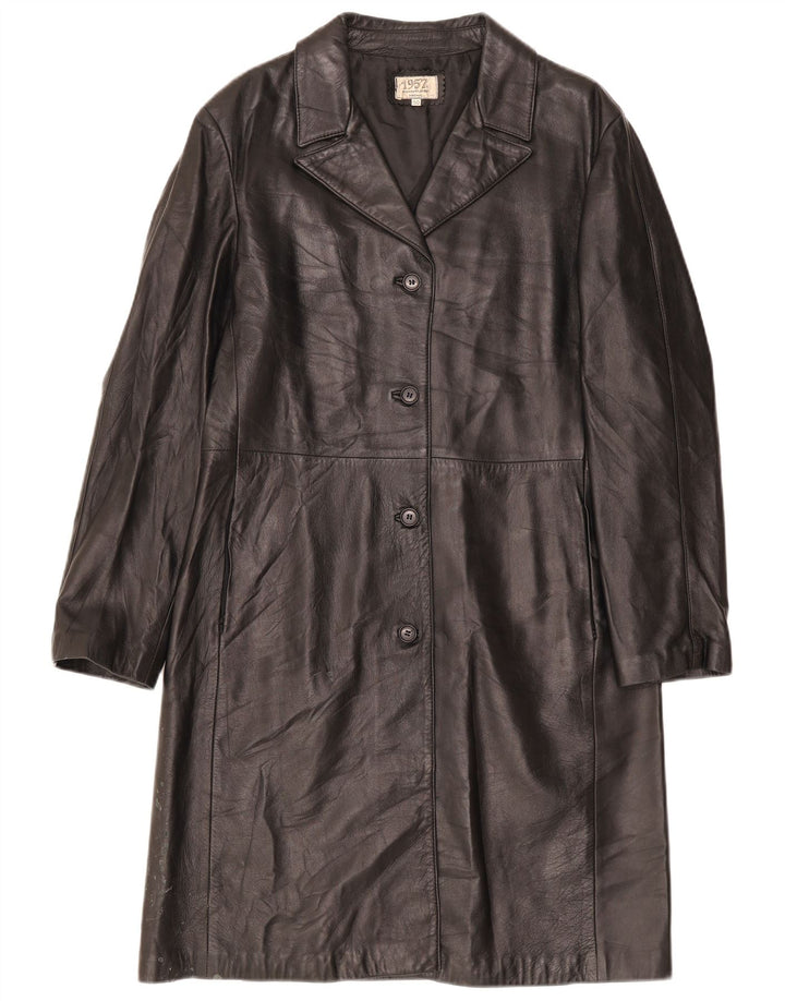 Jaqueta lendária 1957 casaco de couro feminino IT 50 XL preto