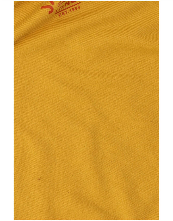 JACK & JONES moletom com capuz masculino pequeno poliéster amarelo