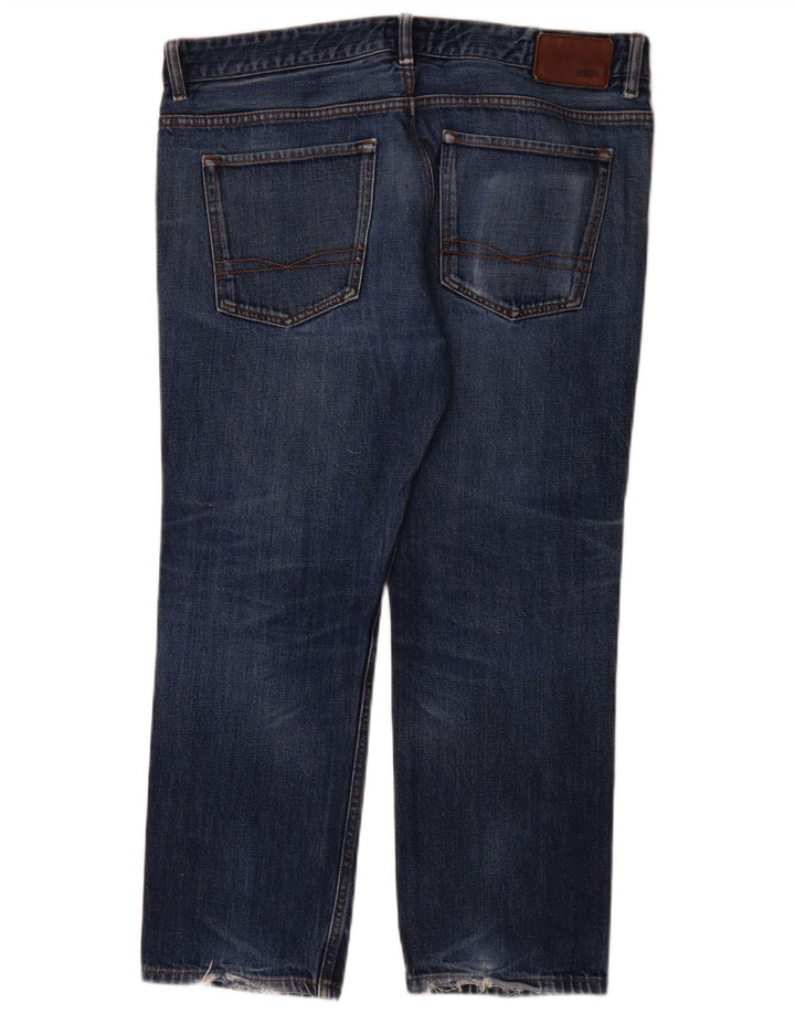 Hugo Boss Jeans reto masculino W36 L28 algodão azul