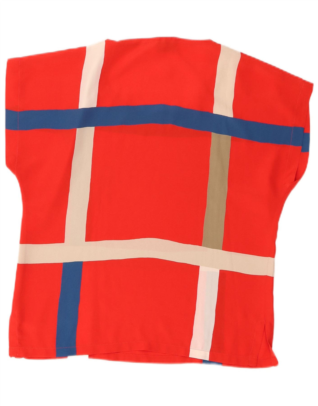 Blusa feminina Ted Lapidus EU 38 poliéster xadrez vermelho médio
