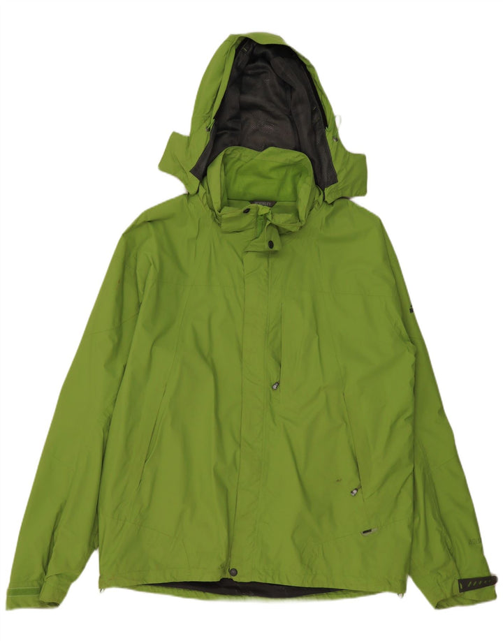 Jaqueta de chuva masculina MCKINLEY com capuz UK 40 grande poliamida verde