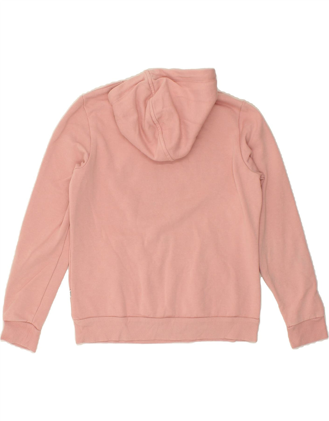 PUMA Womens Graphic Hoodie Jumper UK 14 Medium Pink Cotton Vintage Puma and Second-Hand Puma from Messina Hembry 