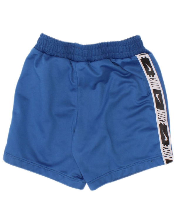 Shorts esportivos gráficos Nike para meninos 18-24 meses azul colorblock poliéster