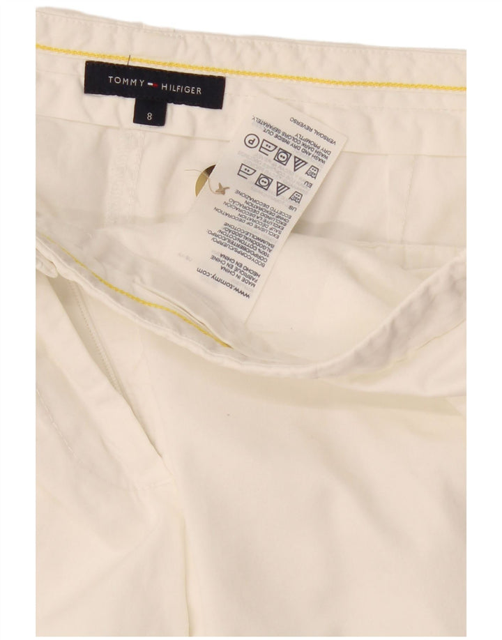 Shorts Chino feminino Tommy Hilfiger EUA 8 médio W32 algodão branco