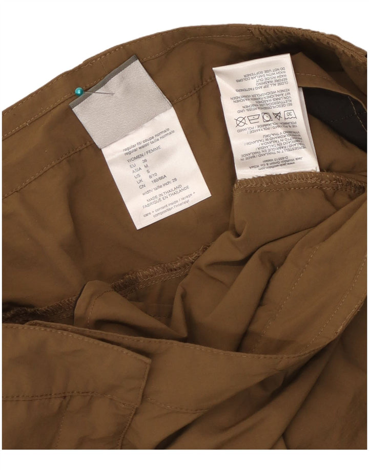 Shorts cargo feminino Jack Wolfskin UK 8/10 pequeno W30 poliamida bege
